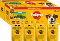 PEDIGREE 40 x 100g Hundefutter Nass Fleisch & Geflügel Mix mit Gemüse in Sauce