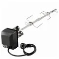Edelstahl Grillspieß Drehspieß Rotisserie Motor und Fleischnadeln BBQ-Toro