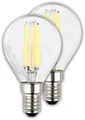 Briloner Leuchten LED-Leuchtmittel Ultraeffizientes Leuchtmittel EEK A, E14 Tropfen, 2er Set, E14, Warmweiß, 2,5W, 525 Lumen, 3000K