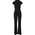 URBAN CLASSICS Jumpsuit Urban Classics Damen Ladies Velvet Jumpsuit (1-tlg) schwarz 5XL (54/56)