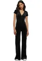 Urban Classics Damen Jumpsuit Ladies Velvet Jumpsuit Black 5XL
