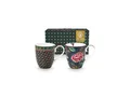 PiP Studio Becher Berry Blues Henkelbecher XL 450ml Set2, Porzellan