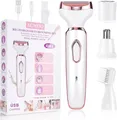 ACWOO Elektrischer Rasierer Für Frauen, 4-In-1 Elektrischer Damenrasierer, Schme