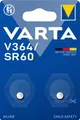 Varta Batterie Silver Oxide Knopfzelle 364 SR60 1.55V - Batterie - 1,55 V - Blisterverpackung (00364101402)