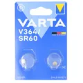 Varta Batterie Silver Oxide, Knopfzelle, 364, SR60, 1.55V Electronics, Retail Blister (2-Pack)