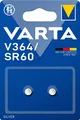VARTA Batterien Knopfzellen V364/SR60 , 2 Stück, Silver Coin, 1,55V, kindersichere Verpackung, für elektronische Kleingeräte - Uhren, Autoschlüssel, Fernbedienungen, Waagen, Made in Germany