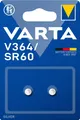 Batterien Knopfzellen V364/SR60 , 2 Stück, Silver Coin, 1,55V, kindersichere ...