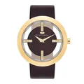 Rhodenwald   Söhne Damen Armband-Uhr Lucrezia aus Echtleder in dunkelbraun
