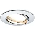 Paulmann Premium Einbauleuchten Set Coin satiniert rund schwenkbar LED 3x6,8W 2700K 230V 51mm Chrom/Alu Zink - Silber