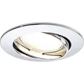 Paulmann 927.80 Premium EBL Set Coin satiniert rund schwenkbar LED 3x6,8W 2700K 230V 51mm Chrom 92780 LED Spot Einbaustrahler Einbauleuchte
