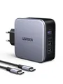 UGREEN Nexode 140W USB C Ladegerät PD 3.1 Netzteil GaN 3-Port Power Adapter kompatibel mit MacBook Pro 16" 2021, Dell XPS, iPhone 17 Pro Max/16 Galaxy S25 Ultra/S24+/S23/S22