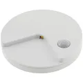 ChiliTec LED Nachtlicht mit Bewegungsmelder Akku Dämmerungssensor Flach 80x14mm Runde auflabdbare Akku-Leuchte mit 90° Sensor I Weiß