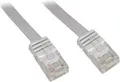 Patchkabel RJ45 Stecker > RJ45 Stecker CAT.6 U/UTP (weiß, 1,5 Meter, Flachkabel)
