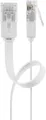 Goobay 95192 CAT 6 Flach-Patchkabel, U/UTP, Weiß, 1.5 m - Kupfermaterial