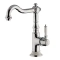 PaulGurkes Küchenarmatur Retro Waschtischarmatur Nostalgie Wasserhahn Vintage Bad Armatur Einhandmischer Mischbatterie Landhausstil