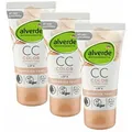 dm-drogerie markt GmbH & Co. KG Getönte Gesichtscreme cc Color Correction Perfekter Teint LSF 6 - 3 x 50 ml, Getönte Tagescreme, alverde Naturkosmetik