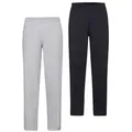 Fruit of the Loom Sweathose (Packung, 2-tlg) Jogger mit offenem Beinabschluss grau L