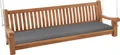 CLP Schaukelbank wetterfest Joyce mit Sitzkissen dunkelgrau Größe 186x48x8 cm