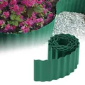 GARDENIX Rasenkante Kunststoff 9m, Höhe 15 cm - Beeteinfassung Gewellte für Blumenbeet - Beetumrandung Kunststoff Grün, Beetbegrenzung, Flexibel, Wetterbeständig, Einfache Montage