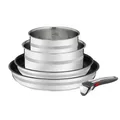 Jamie Oliver by Tefal Ingenio 5-teiliges Topf und Pfannenset abnehmbarer Griff, stapelbar, platzsparend, Topfset Induktion mit Antihaftversiegelung, einfache Handhabung und Reinigung, L97696