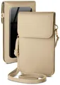 moex Handyhülle moex® CitySling für Samsung Galaxy A12, Handytasche zum Umhängen kleine Handtasche mit Handyfach Touch-Fenster
