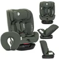 Lorelli Mitwachsender Kindersitz [Ohne Isofix] i-Size 40-150cm, Baby Autositz Voyager, Gruppe 0+/1/2/3, Autokindersitz ab Geburt bis 12 Jahre, 0-36 kg, Auto Babysitz ab Geburt, 5-Punkt-Gurt, Grün