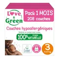 Love & Green Baby-Windeln, hypoallergen