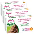 Love & Green ökologische Windeln, Größe 3 (4-9 kg), 3er Pack (3 x 52 Stück) Monatspackung