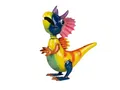formano Metall-Figur Drache Wackel-Kopf 34 cm Gartenfigur Handbemalt Wackelfigur Bunt Lackiert Gartendeko Drachenfigur Outdoor Skulptur Terrasse Balkon