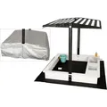 Wondermake Sandkasten, Weiß, Holz, 113x113x113 cm, Outdoor Spielzeug, Sandkästen