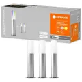 LEDVANCE Smarte LED Gartenleuchte mit WiFi Technologie, Erweiterungspaket mit 3 LED Garten Poles für Außen, RGB-Farben änderbar, Kompatibel mit ... - Silber
