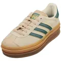 adidas Damen Gazelle Bold - Creme Weiß Fashion Sneaker - 36 EU