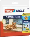 tesa Moll CLASSIC P Profil Gummidichtung weiß 9 mm x 6 m