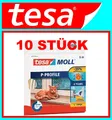 10 STÜCK TESA Fenster-/Türmoll tesamoll® 5390 B 9mmxH5,5 mmxL 6m weiß P-Profil