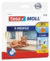 tesa Moll CLASSIC Gummidichtung Fenster Türen E-Profil 6m x 9mm x 5,5mm weiß