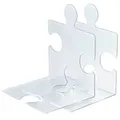 HAN Buchstützen PUZZLE transparent 12,3 x 14,2 x 17,1 cm, 2 St.