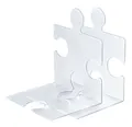 HAN Buchstütze PUZZLE 2er Set klar transluzent
