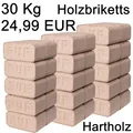 Hartholzbriketts 30kg RUF Eiche Buche Holzbriketts hoher Heizwert 19-20 MJ/KG!