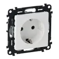 LEGRAND, Valena Life 2P+E Steckdose mit Verschluss, Deutsche Norm, Standardsteckdose, 16A, 250V, Ultraweiß, 753120