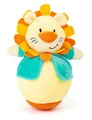 Small Foot Roly Poly Löwe, Stehauffigur aus Plüsch zum Greifen und Fühlen, Lerns