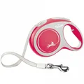 FLEXI Rollleine New COMFORT Gurt - 5m, bis 60kg - rot