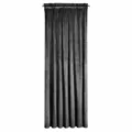 Elegante Schwarze Samtvorhänge SAMT VORHANG Kräuselband Durchzug VELOURS BLACK