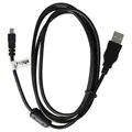vhbw USB Kabel Datenkabel (Standard-USB Typ A) 150cm kompatibel mit Fuji/Fujifilm Kameras