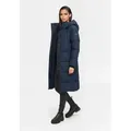 Marikoo Winterjacke Tabiaa Bewegungsschlitz am unteren Saum blau S (36)