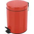 Spirella Kosmetikeimer "Sydney Rot" Mülleimer Treteimer Abfalleimer - 3 Liter – mit herausnehmbaren Inneneimer - Rot