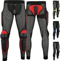 German Wear Schutz-Hosen für Erwachsene, atmungsaktive Stretch-Armor-Ausrüstung für Motorrad, Motocross und Skateboarding (DE/NL/SE/PL, Alphanumerisch, XL, Regular, Regular, Rot)
