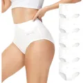 Damen Unterhosen 5er Pack Baumwolle Hohe Taille Stretch Komfort