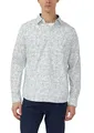 s.Oliver Slim Fit: Langarmhemd mit All-over-Print und Kentkragen