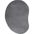 Bruno Banani Hochflor-Teppich Rabbit 2 Bean, Kunstfell Teppich, Modern, besondere Form, U-förmig, Höhe: 25 mm, Kaninchenfell-Haptik, Microfaser, Wohnzimmer, Schlafzimmer, Esszimmer grau 160 cm x 240 cm x 25 mm