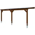 SKANHOLZ Carport "Vogtland", BxT: 300 x 541 cm, Firsthöhe: 262 cm, farbbehandelt - braun